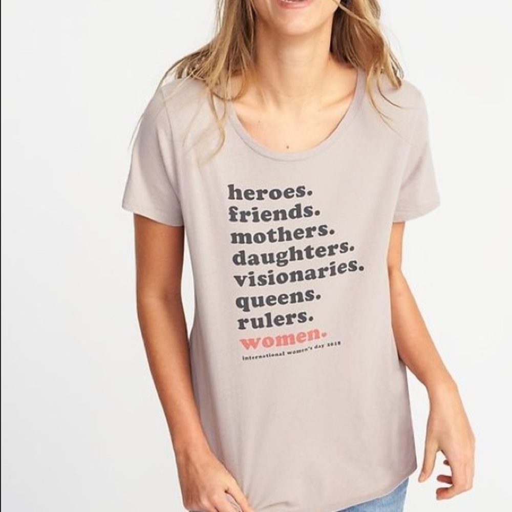 Old Navy International Women's Day tee